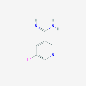 (5-Iodopyridin-3-yl)methanediamine