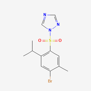 1-[(4-bromo-2-isopropyl-5-methylphenyl)sulfonyl]-1H-1,2,4-triazole