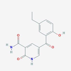 5-(5-ethyl-2-hydroxybenzoyl)-2-oxo-1H-pyridine-3-carboxamide