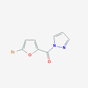 molecular formula C8H5BrN2O2 B1335735 (5-溴呋喃-2-基)(1H-吡唑-1-基)甲酮 CAS No. 551925-55-4