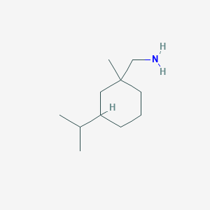 molecular formula C11H23N B13357350 (3-Isopropyl-1-methylcyclohexyl)methanamine 