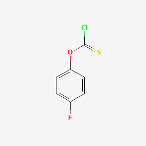 molecular formula C7H4ClFOS B1335736 4-氟苯基氯硫代甲酸酯 CAS No. 42908-73-6
