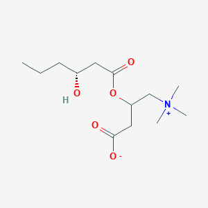 molecular formula C13H25NO5 B13357372 3-(((R)-3-Hydroxyhexanoyl)oxy)-4-(trimethylammonio)butanoate 