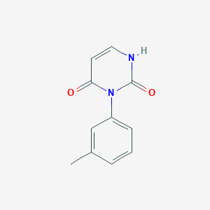 molecular formula C11H10N2O2 B13357412 3-(m-tolyl)pyrimidine-2,4(1H,3H)-dione 