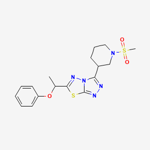 3-[1-(Methylsulfonyl)-3-piperidinyl]-6-(1-phenoxyethyl)[1,2,4]triazolo[3,4-b][1,3,4]thiadiazole