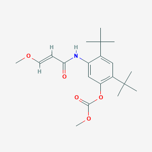 2,4-Di-tert-butyl-5-(3-methoxyacrylamido)phenyl methyl carbonate