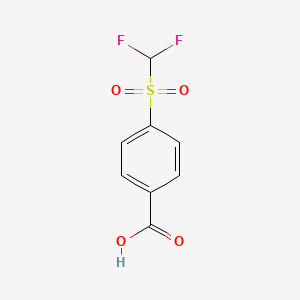 molecular formula C8H6F2O4S B1335743 4-(二氟甲磺酰基)-苯甲酸 CAS No. 4837-22-3