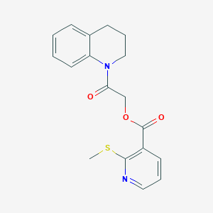 2-(3,4-Dihydroquinolin-1(2H)-yl)-2-oxoethyl 2-(methylthio)nicotinate