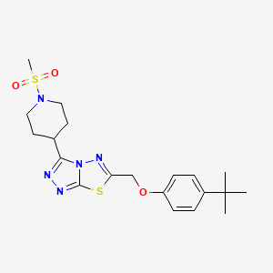 6-[(4-Tert-butylphenoxy)methyl]-3-[1-(methylsulfonyl)-4-piperidinyl][1,2,4]triazolo[3,4-b][1,3,4]thiadiazole