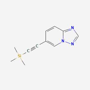 6-((Trimethylsilyl)ethynyl)-[1,2,4]triazolo[1,5-a]pyridine