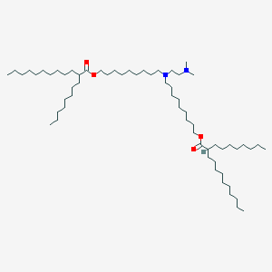 molecular formula C62H124N2O4 B13357587 ((2-(Dimethylamino)ethyl)azanediyl)bis(nonane-9,1-diyl) bis(2-octyldodecanoate) 