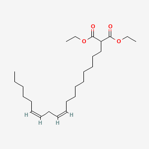 molecular formula C25H44O4 B13357594 Diethyl 2-((9Z,12Z)-octadeca-9,12-dien-1-yl)malonate 