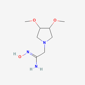 2-(3,4-Dimethoxypyrrolidin-1-yl)-N'-hydroxyacetimidamide