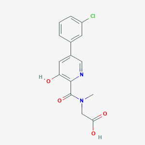 Methyl (5-(3-chlorophenyl)-3-hydroxypicolinoyl)glycinate