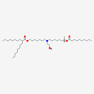 molecular formula C45H89NO5 B13357677 7-((7-(Decanoyloxy)octyl)(2-hydroxyethyl)amino)heptyl 2-octyldecanoate 