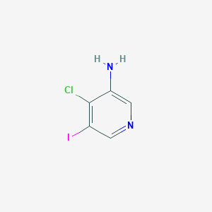 molecular formula C5H4ClIN2 B13357678 4-Chloro-5-iodopyridin-3-amine 