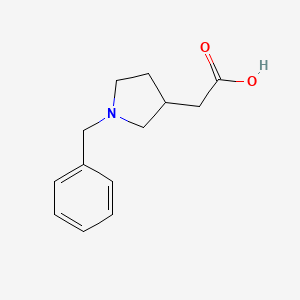 molecular formula C13H17NO2 B1335769 2-(1-苄基-3-吡咯烷基)乙酸 CAS No. 666853-92-5