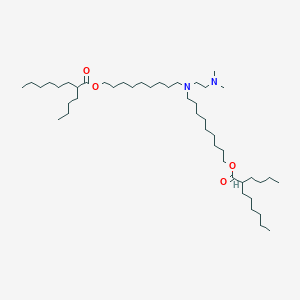 molecular formula C46H92N2O4 B13357692 ((2-(Dimethylamino)ethyl)azanediyl)bis(nonane-9,1-diyl) bis(2-butyloctanoate) 