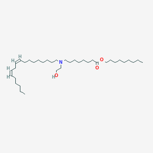 molecular formula C37H71NO3 B13357704 Nonyl 8-((2-hydroxyethyl)((9Z,12Z)-octadeca-9,12-dien-1-yl)amino)octanoate 