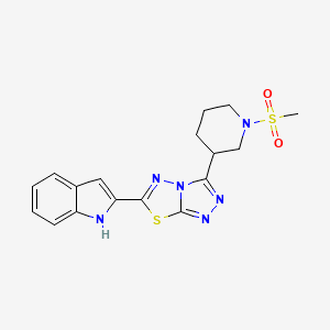 2-{3-[1-(methylsulfonyl)-3-piperidinyl][1,2,4]triazolo[3,4-b][1,3,4]thiadiazol-6-yl}-1H-indole