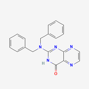 molecular formula C20H17N5O B13357770 2-(dibenzylamino)-4(3H)-pteridinone 