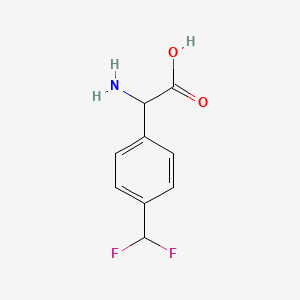 2-Amino-2-(4-(difluoromethyl)phenyl)acetic acid