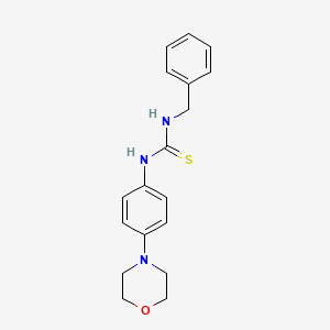 molecular formula C18H21N3OS B13357796 N-benzyl-N'-[4-(4-morpholinyl)phenyl]thiourea 