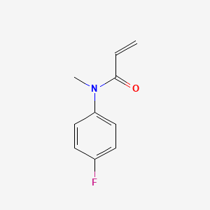 molecular formula C10H10FNO B13357830 N-(4-Fluorophenyl)-N-methylacrylamide 