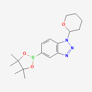 1-(Tetrahydro-2H-pyran-2-yl)-5-(4,4,5,5-tetramethyl-1,3,2-dioxaborolan-2-yl)-1H-benzo[d][1,2,3]triazole