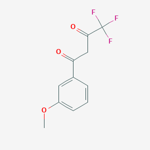 molecular formula C11H9F3O3 B1335790 4,4,4-三氟-1-(3-甲氧苯基)丁烷-1,3-二酮 CAS No. 57965-21-6
