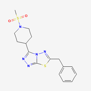 6-Benzyl-3-[1-(methylsulfonyl)-4-piperidinyl][1,2,4]triazolo[3,4-b][1,3,4]thiadiazole