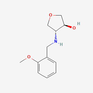 (3S,4R)-4-((2-Methoxybenzyl)amino)tetrahydrofuran-3-ol