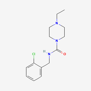 N-(2-chlorobenzyl)-4-ethyl-1-piperazinecarboxamide