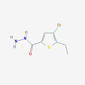 molecular formula C7H9BrN2OS B1335796 4-溴-5-乙基噻吩-2-碳酰肼 CAS No. 832737-57-2