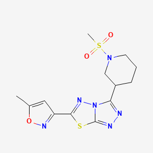 6-(5-Methyl-3-isoxazolyl)-3-[1-(methylsulfonyl)-3-piperidinyl][1,2,4]triazolo[3,4-b][1,3,4]thiadiazole