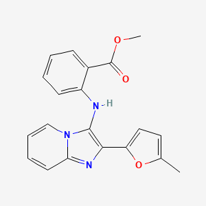 Methyl 2-{[2-(5-methyl-2-furyl)imidazo[1,2-a]pyridin-3-yl]amino}benzoate