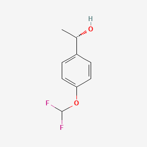 molecular formula C9H10F2O2 B13357984 (S)-1-(4-(Difluoromethoxy)phenyl)ethanol 