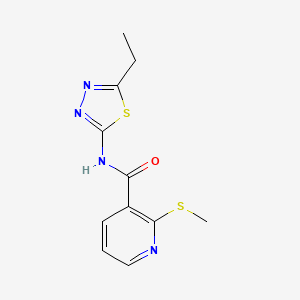 N-(5-ethyl-1,3,4-thiadiazol-2-yl)-2-methylsulfanylpyridine-3-carboxamide