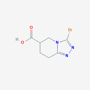 3-bromo-5H,6H,7H,8H-[1,2,4]triazolo[4,3-a]pyridine-6-carboxylic acid