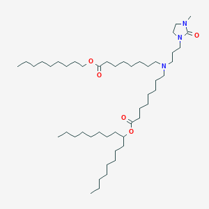 molecular formula C49H95N3O5 B13358036 Heptadecan-9-yl 8-((3-(3-methyl-2-oxoimidazolidin-1-yl)propyl)(8-(nonyloxy)-8-oxooctyl)amino)octanoate 