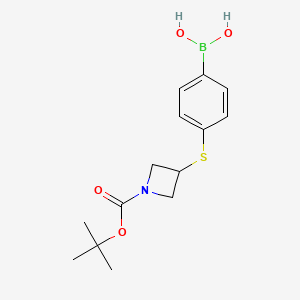 (4-((1-(tert-Butoxycarbonyl)azetidin-3-yl)thio)phenyl)boronic acid