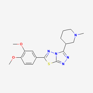 6-(3,4-Dimethoxyphenyl)-3-(1-methyl-3-piperidinyl)[1,2,4]triazolo[3,4-b][1,3,4]thiadiazole