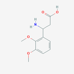 molecular formula C11H15NO4 B1335811 3-氨基-3-(2,3-二甲氧基苯基)丙酸 CAS No. 34840-98-7