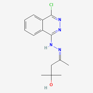 4-chloro-1(2H)-phthalazinone (3-hydroxy-1,3-dimethylbutylidene)hydrazone