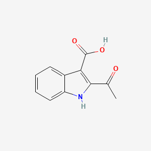 molecular formula C11H9NO3 B1335815 2-乙酰基-1H-吲哚-3-羧酸 CAS No. 78839-04-0