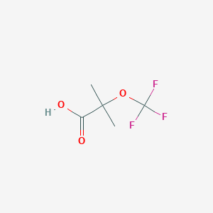 molecular formula C5H7F3O3 B13358151 2-Methyl-2-(trifluoromethoxy)propanoic Acid 