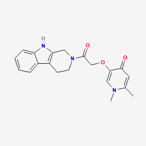 1,2-dimethyl-5-[2-oxo-2-(1,3,4,9-tetrahydro-2H-beta-carbolin-2-yl)ethoxy]-4(1H)-pyridinone