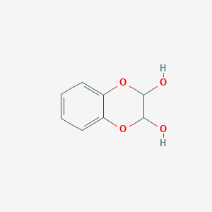 molecular formula C8H8O4 B1335820 2,3-Dihydro-1,4-benzodioxine-2,3-diol CAS No. 28993-44-4