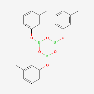 molecular formula C21H21B3O6 B13358203 2,4,6-Tris(3-methylphenoxy)-1,3,5,2,4,6-trioxatriborinane CAS No. 114216-57-8