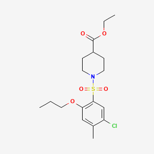 Ethyl 1-[(5-chloro-4-methyl-2-propoxyphenyl)sulfonyl]-4-piperidinecarboxylate